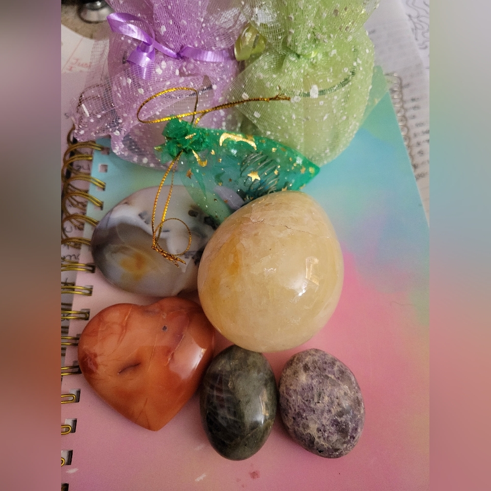 Polished Stones & Candles